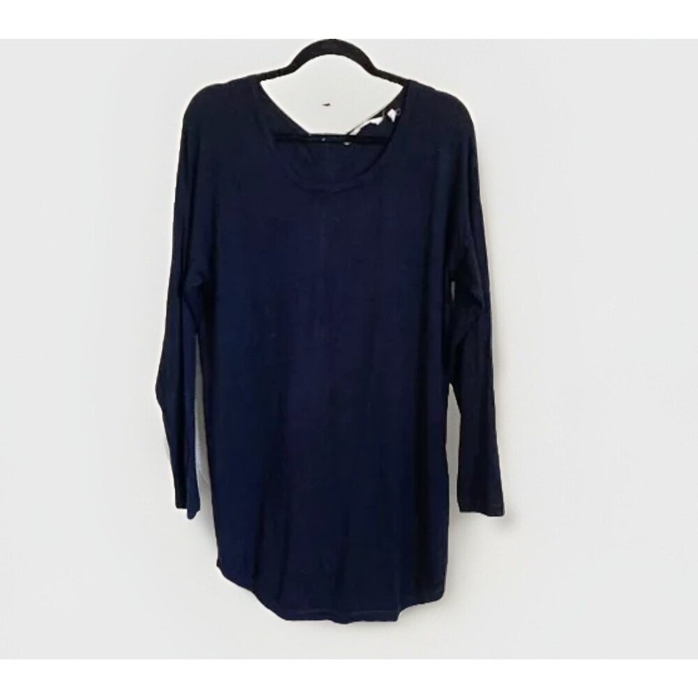 Soft Surroundings Black Margulies Sweater Women’s Medium Exposed Back Zipper